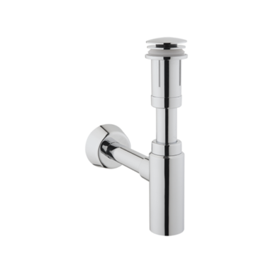 Сифон для раковины VitrA с донным клапаном A45154, хром