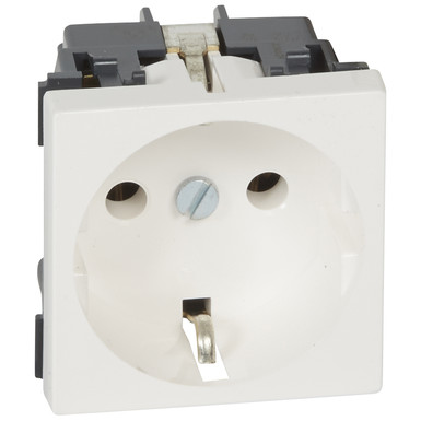 Legrand 077210 Розетка Mosaic 2М, 2Р+Т, нем. ст.